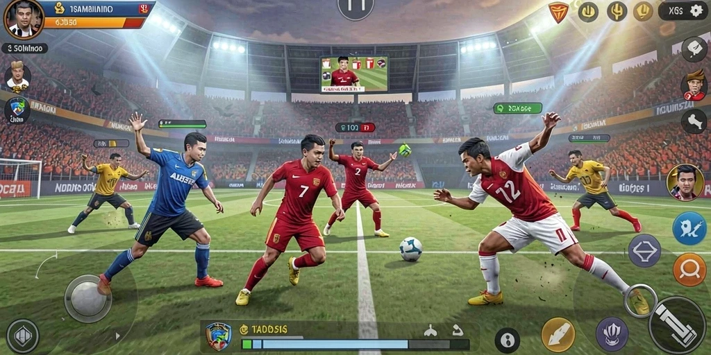 Tangkapan layar dari salah satu level menantang di DANAGAME.