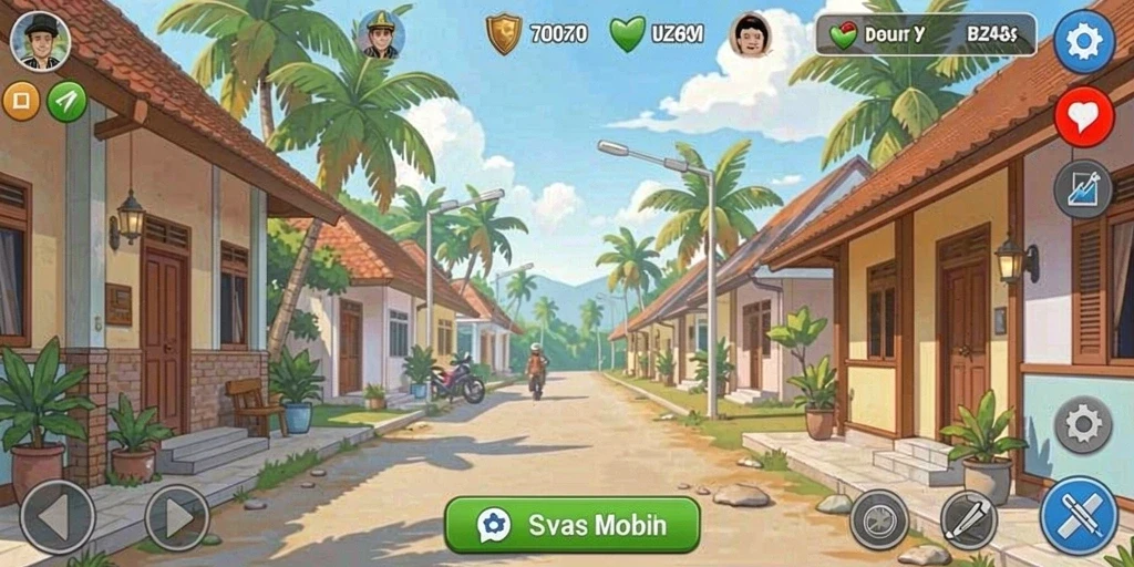 Fitur multiplayer memungkinkan pemain bersaing secara real-time.
