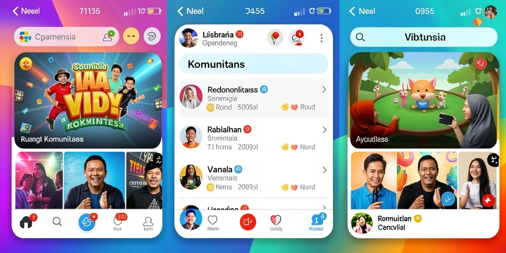 Fitur sosial yang memungkinkan interaksi pengguna.