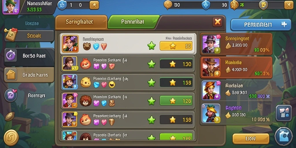 Tantangan menarik yang terus meningkat seiring level.