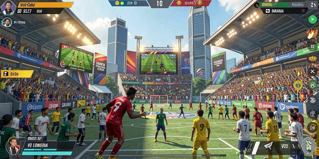 Tangkapan layar memperlihatkan mode multiplayer yang seru.